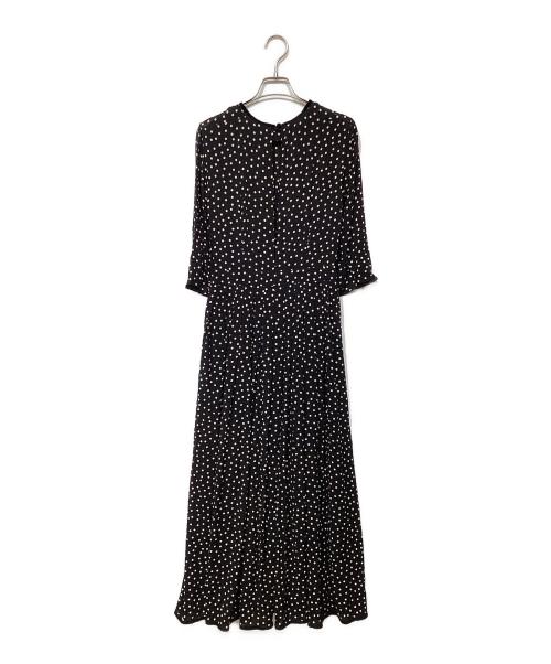 SINME（シンメ）SINME (シンメ) ドットロング マキシワンピース　K10-2 ブラック サイズ:Sの古着・服飾アイテム