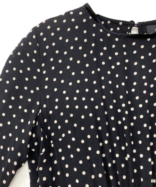 SINME（シンメ）SINME (シンメ) ドットロング マキシワンピース　K10-2 ブラック サイズ:Sの古着・服飾アイテム