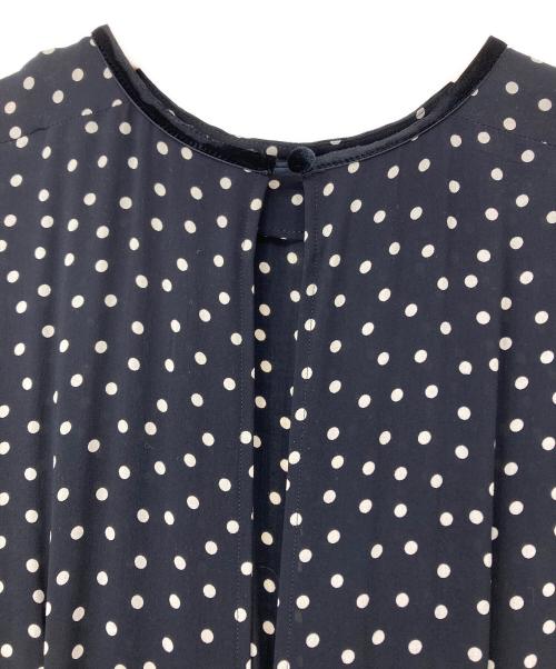 SINME（シンメ）SINME (シンメ) ドットロング マキシワンピース　K10-2 ブラック サイズ:Sの古着・服飾アイテム