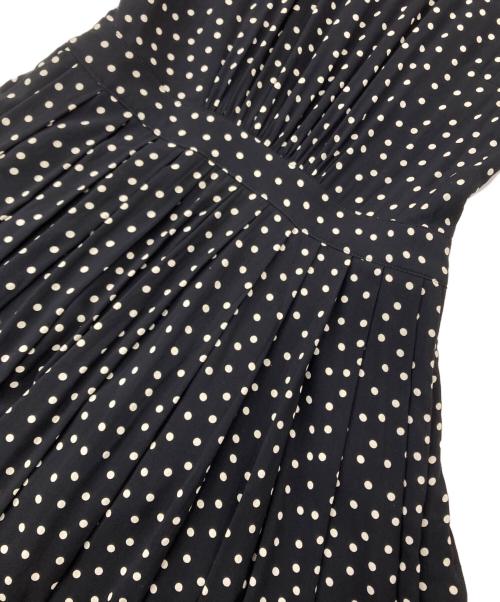 SINME（シンメ）SINME (シンメ) ドットロング マキシワンピース　K10-2 ブラック サイズ:Sの古着・服飾アイテム