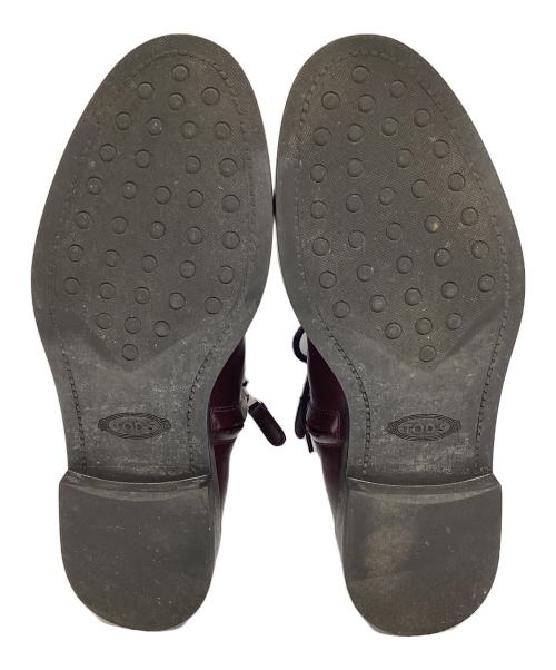 TOD'S（トッズ）TOD'S (トッズ) ベルトデザインブーツ ブラウン サイズ:37の古着・服飾アイテム