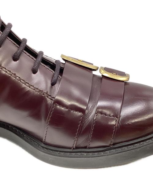 TOD'S（トッズ）TOD'S (トッズ) ベルトデザインブーツ ブラウン サイズ:37の古着・服飾アイテム