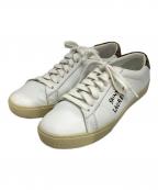 Saint Laurent Parisサンローランパリ）の古着「Court Classic Embroidered Sneakers」｜ホワイト