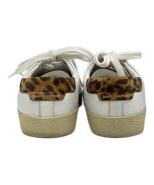 Saint Laurent Paris（サンローランパリ）Saint Laurent Paris (サンローランパリ) Court Classic Embroidered Sneakers ホワイト サイズ:37の古着・服飾アイテム