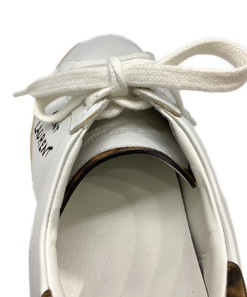 Saint Laurent Paris（サンローランパリ）Saint Laurent Paris (サンローランパリ) Court Classic Embroidered Sneakers ホワイト サイズ:37の古着・服飾アイテム