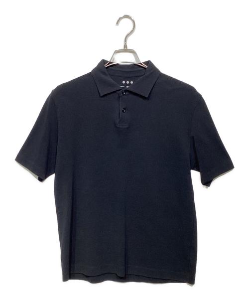 THREE DOTS（スリードッツ）THREE DOTS (スリードッツ) ポロシャツ ブラック サイズ:40の古着・服飾アイテム