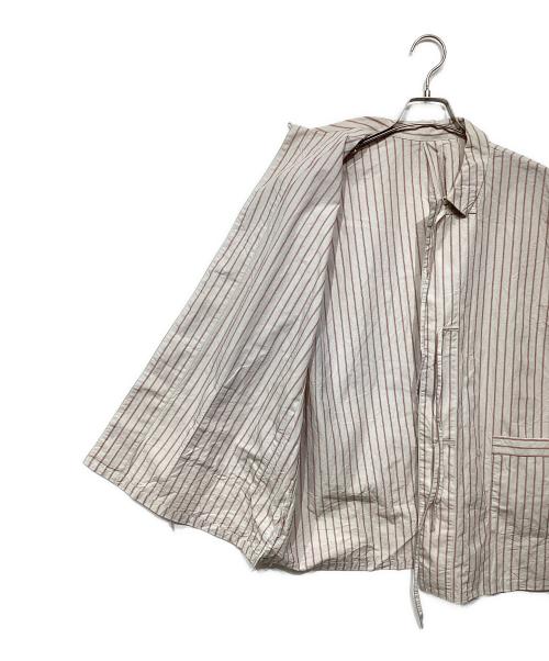 nest Robe（ネストローブ）nest Robe (ネストローブ) スリーピングシャツ ベージュ×ピンク サイズ:Fの古着・服飾アイテム