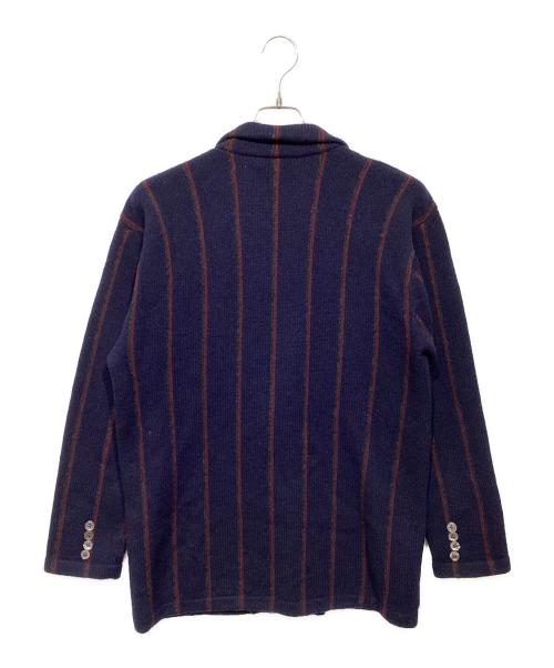 RALPH LAUREN（ラルフローレン）RALPH LAUREN (ラルフローレン) ニットダブルジャケット ネイビー サイズ:Mの古着・服飾アイテム