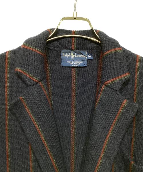 RALPH LAUREN（ラルフローレン）RALPH LAUREN (ラルフローレン) ニットダブルジャケット ネイビー サイズ:Mの古着・服飾アイテム