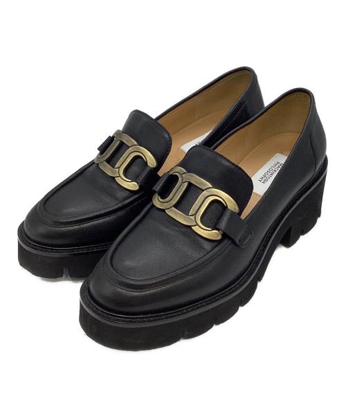 MACKINTOSH PHILOSOPHY（マッキントッシュ フィロソフィー）MACKINTOSH PHILOSOPHY (マッキントッシュ フィロソフィー) チェーンモチーフ 厚底 ローファー　6494 ブラック サイズ:22 1/2の古着・服飾アイテム