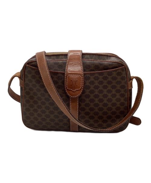 CELINE（セリーヌ）CELINE (セリーヌ) OLD　マカダム柄ショルダーバッグ ブラウンの古着・服飾アイテム