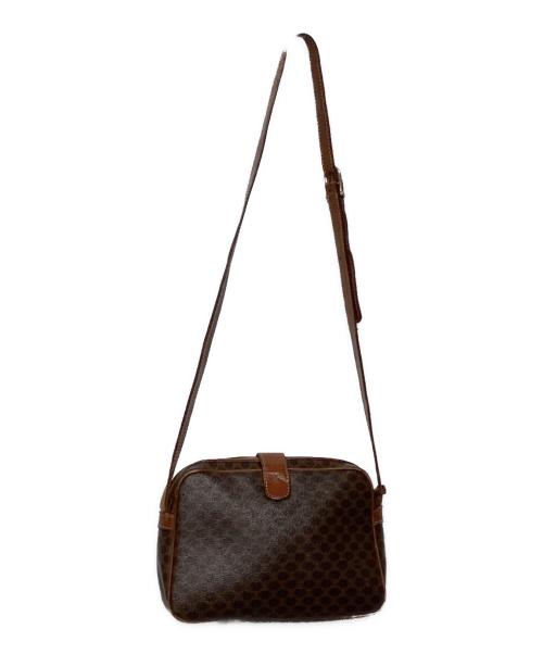 CELINE（セリーヌ）CELINE (セリーヌ) OLD　マカダム柄ショルダーバッグ ブラウンの古着・服飾アイテム