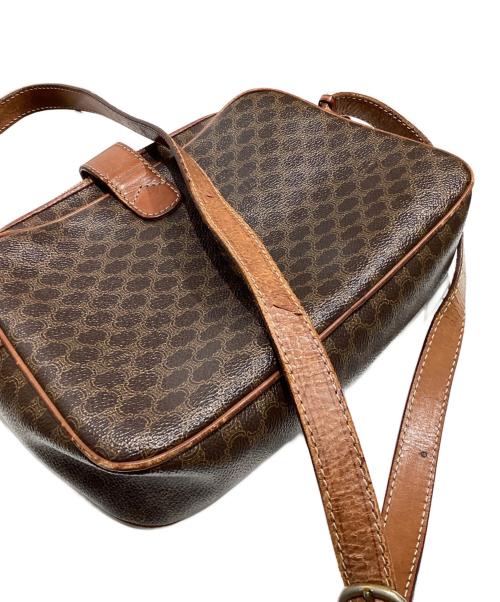 CELINE（セリーヌ）CELINE (セリーヌ) OLD　マカダム柄ショルダーバッグ ブラウンの古着・服飾アイテム