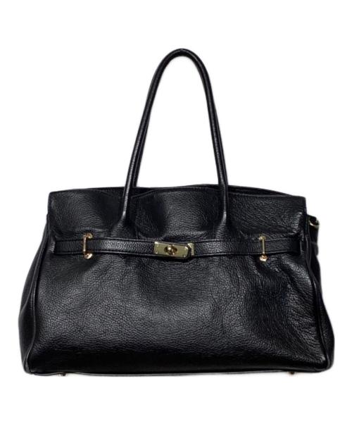 AULENTTI（オウレンティ）AULENTTI (オウレンティ) レザービッグトート ブラックの古着・服飾アイテム