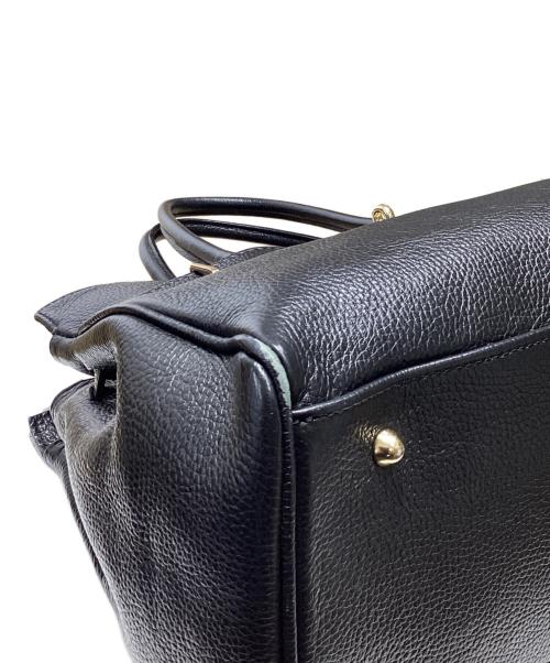 AULENTTI（オウレンティ）AULENTTI (オウレンティ) レザービッグトート ブラックの古着・服飾アイテム