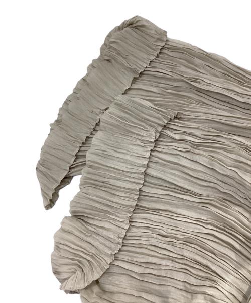 HYKE（ハイク）HYKE (ハイク) RANDOM PLEATED PANTS ベージュ サイズ:1の古着・服飾アイテム