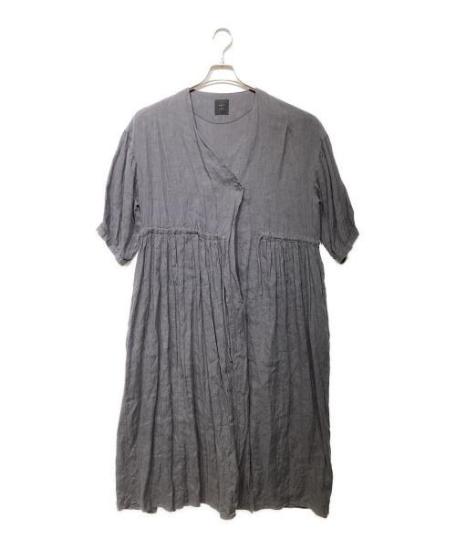 オオカミとフクロウ（オオカミトフクロウ）オオカミとフクロウ (オオカミトフクロウ) リネンワンピース ブラック サイズ:-の古着・服飾アイテム