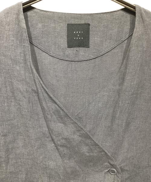 オオカミとフクロウ（オオカミトフクロウ）オオカミとフクロウ (オオカミトフクロウ) リネンワンピース ブラック サイズ:-の古着・服飾アイテム