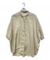 mizuiro-ind（ミズイロインド）の古着「リネンブレンドオープンカラーシャツ」｜ベージュ