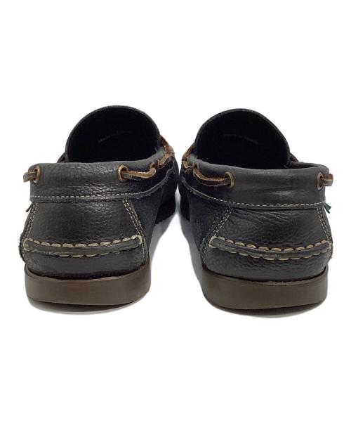 PARABOOT（パラブーツ）PARABOOT (パラブーツ) BEAMS (ビームス) 別注　コインローファー ブラック×ブラウン サイズ:7の古着・服飾アイテム