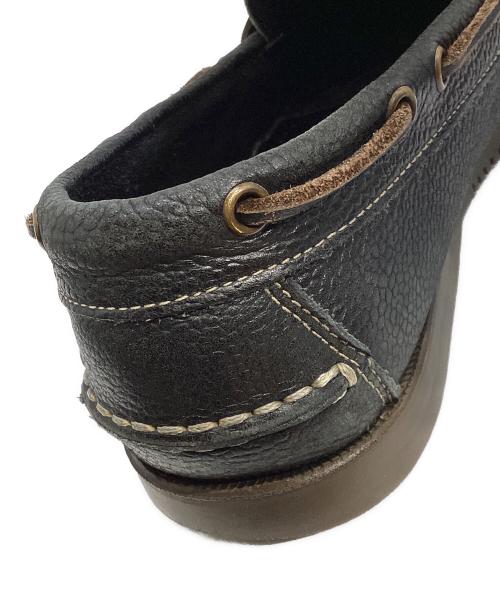 PARABOOT（パラブーツ）PARABOOT (パラブーツ) BEAMS (ビームス) 別注　コインローファー ブラック×ブラウン サイズ:7の古着・服飾アイテム