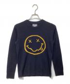 Hysteric Glamourヒステリックグラマー）の古着「KURT COBAIN クルーネックニット」｜ブラック