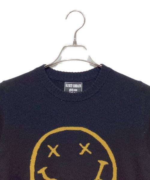 Hysteric Glamour（ヒステリックグラマー）Hysteric Glamour (ヒステリックグラマー) KURT COBAIN クルーネックニット ブラック サイズ:Sの古着・服飾アイテム