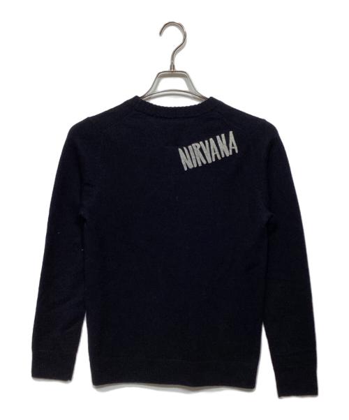 Hysteric Glamour（ヒステリックグラマー）Hysteric Glamour (ヒステリックグラマー) KURT COBAIN クルーネックニット ブラック サイズ:Sの古着・服飾アイテム