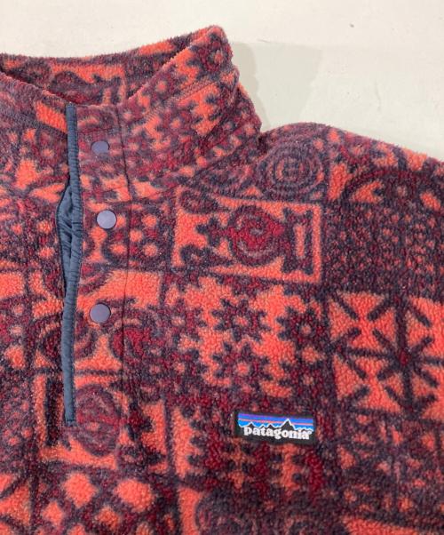 Patagonia（パタゴニア）Patagonia (パタゴニア) 90'S　シンチラスナップT プルオーバー 25482 レッド×オレンジ サイズ:Sの古着・服飾アイテム