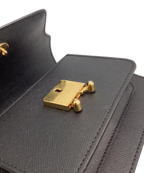 MARNI（マルニ）MARNI (マルニ) サフィアーノ TRUNK BAG ショルダーバッグ SBMPS01NO1 ブラックの古着・服飾アイテム