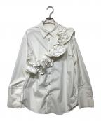 UNITED TOKYOユナイテッドトーキョー）の古着「2wayフリルオーバーシャツ」｜ホワイト