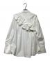 UNITED TOKYO (ユナイテッドトーキョー) 2wayフリルオーバーシャツ ホワイト サイズ:Free：7000円