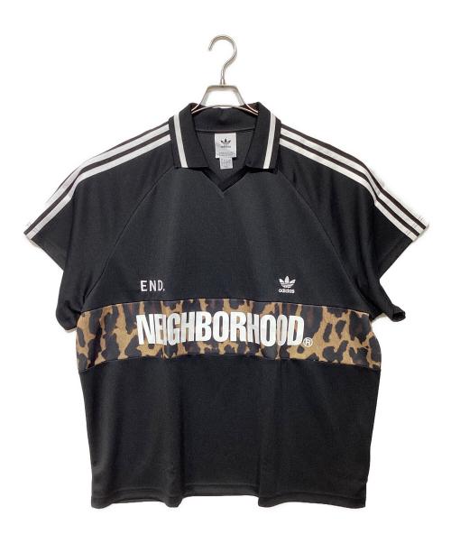 adidas（アディダス）adidas (アディダス) NEIGHBORHOOD (ネイバーフッド) end. (エンド) OVERSIZE VINTAGE JERSERY ブラック サイズ:Lの古着・服飾アイテム