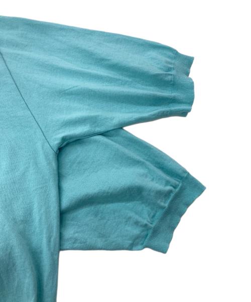 KAPTAIN SUNSHINE（キャプテンサンシャイン）KAPTAIN SUNSHINE (キャプテンサンシャイン) Cotton Knit Polo Shirt KS24SKN05 ブルー サイズ:40の古着・服飾アイテム