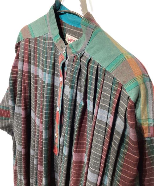 KENZO（ケンゾー）KENZO (ケンゾー) オールドチェックワンピース グリーン サイズ:Mの古着・服飾アイテム