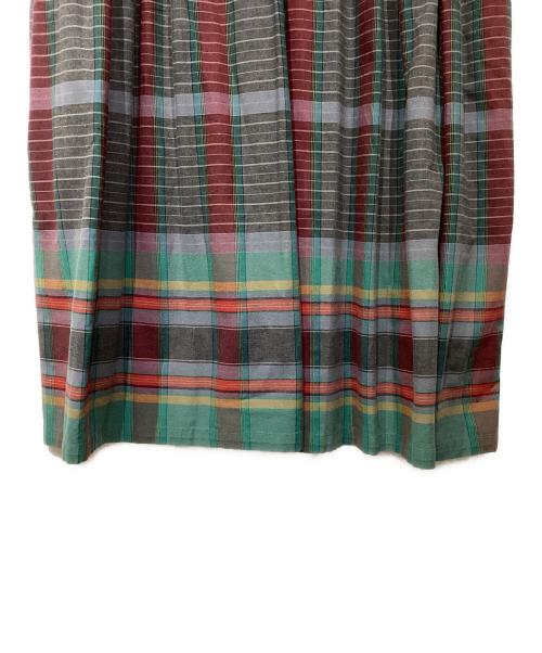 KENZO（ケンゾー）KENZO (ケンゾー) オールドチェックワンピース グリーン サイズ:Mの古着・服飾アイテム