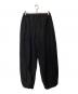 Lui's（ルイス）の古着「キュプラ混イージーワイドパンツ LUZ2051402A0001」｜ブラック