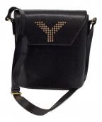 Yves Saint Laurentイヴサンローラン）の古着「OLD　スタッズショルダーバッグ」｜ブラック