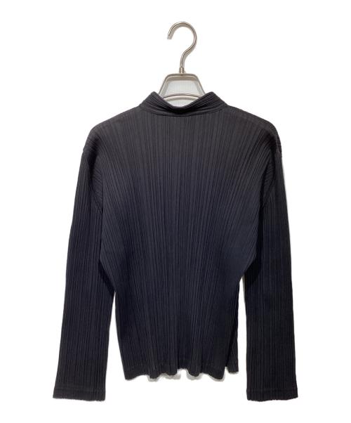 PLEATS PLEASE（プリーツプリーズ）PLEATS PLEASE (プリーツプリーズ) スタンドカラー プリーツジャケット ブラック サイズ:3の古着・服飾アイテム