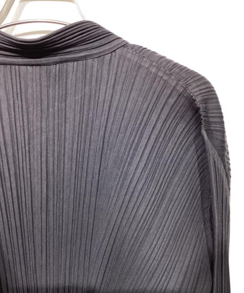 PLEATS PLEASE（プリーツプリーズ）PLEATS PLEASE (プリーツプリーズ) スタンドカラー プリーツジャケット ブラック サイズ:3の古着・服飾アイテム