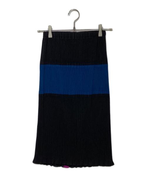 ISSEY MIYAKE（イッセイミヤケ）ISSEY MIYAKE (イッセイミヤケ) プリーツタイトスカート　IM94-FG941 ブラック サイズ:Mの古着・服飾アイテム