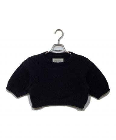 HAENGNAE KISHIMEN TOPS ブラック 中古・古着通販】HAENGNAE (ヘンネ) KISHIMEN CROPPED TOP 1224010506