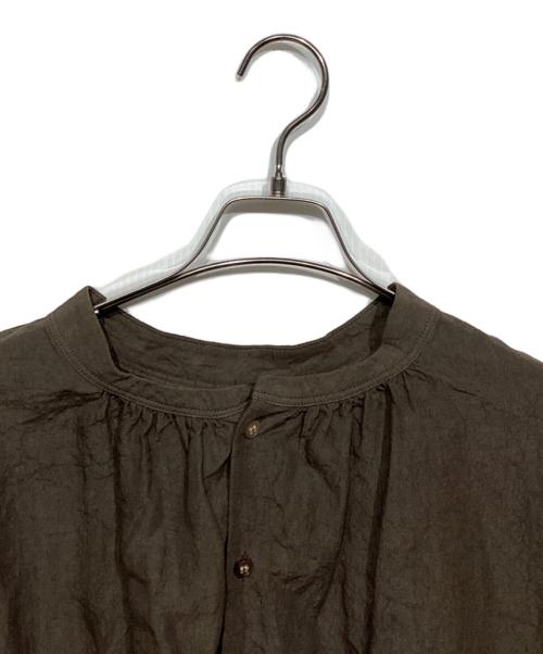 nest Robe（ネストローブ）nest Robe (ネストローブ) リネンワークブラウス ブラウン サイズ:Freeの古着・服飾アイテム