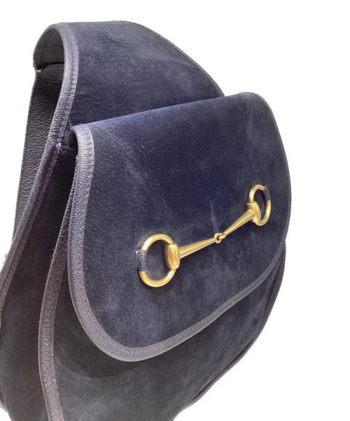 GUCCI（グッチ）GUCCI (グッチ) オールドホースビットワンショルダーバッグ　003・2113・0034 ネイビーの古着・服飾アイテム