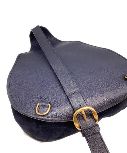 GUCCI（グッチ）GUCCI (グッチ) オールドホースビットワンショルダーバッグ　003・2113・0034 ネイビーの古着・服飾アイテム
