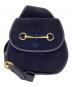 GUCCI（グッチ）の古着「オールドホースビットワンショルダーバッグ　003・2113・0034」｜ネイビー