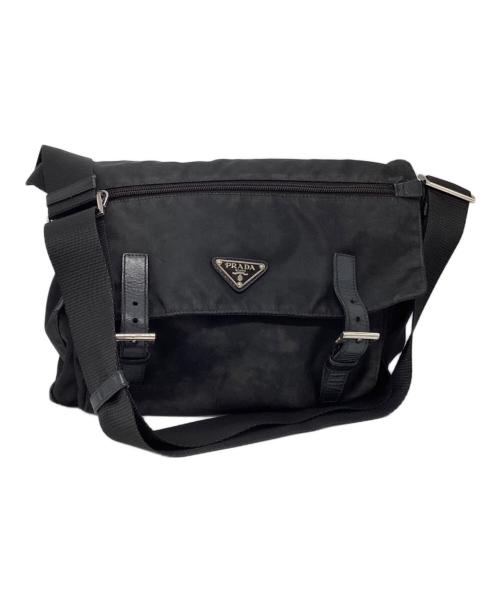 PRADA（プラダ）PRADA (プラダ) ナイロンショルダーバッグ　BT6671 ブラックの古着・服飾アイテム