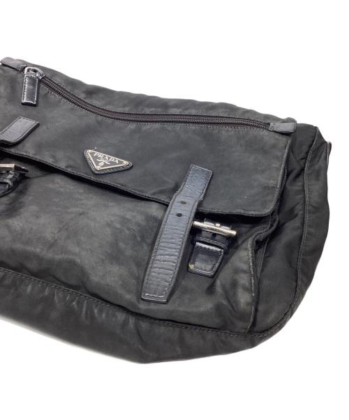 PRADA（プラダ）PRADA (プラダ) ナイロンショルダーバッグ　BT6671 ブラックの古着・服飾アイテム