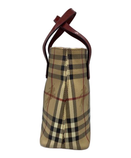 BURBERRY LONDON（バーバリーロンドン）BURBERRY LONDON (バーバリーロンドン) シャドーホース ノバチェック ハンドバッグ ベージュの古着・服飾アイテム