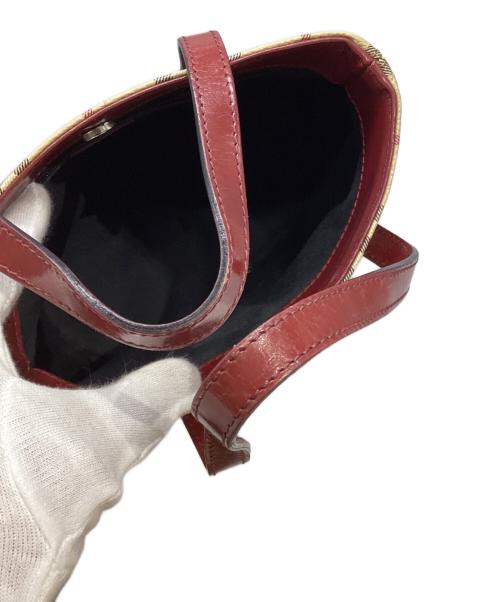 BURBERRY LONDON（バーバリーロンドン）BURBERRY LONDON (バーバリーロンドン) シャドーホース ノバチェック ハンドバッグ ベージュの古着・服飾アイテム